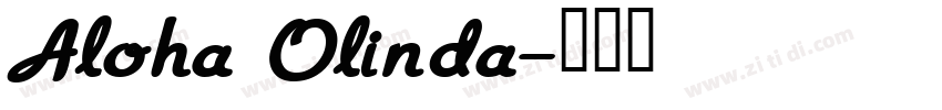 Aloha Olinda字体转换